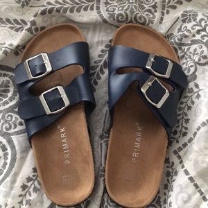 Blue sandals